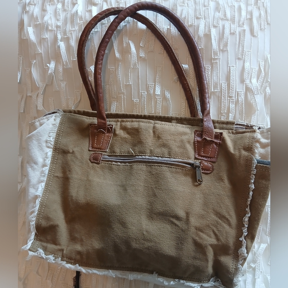 Myra Bag 'SEL de MER' Canvas Tote - Picture 5 of 14